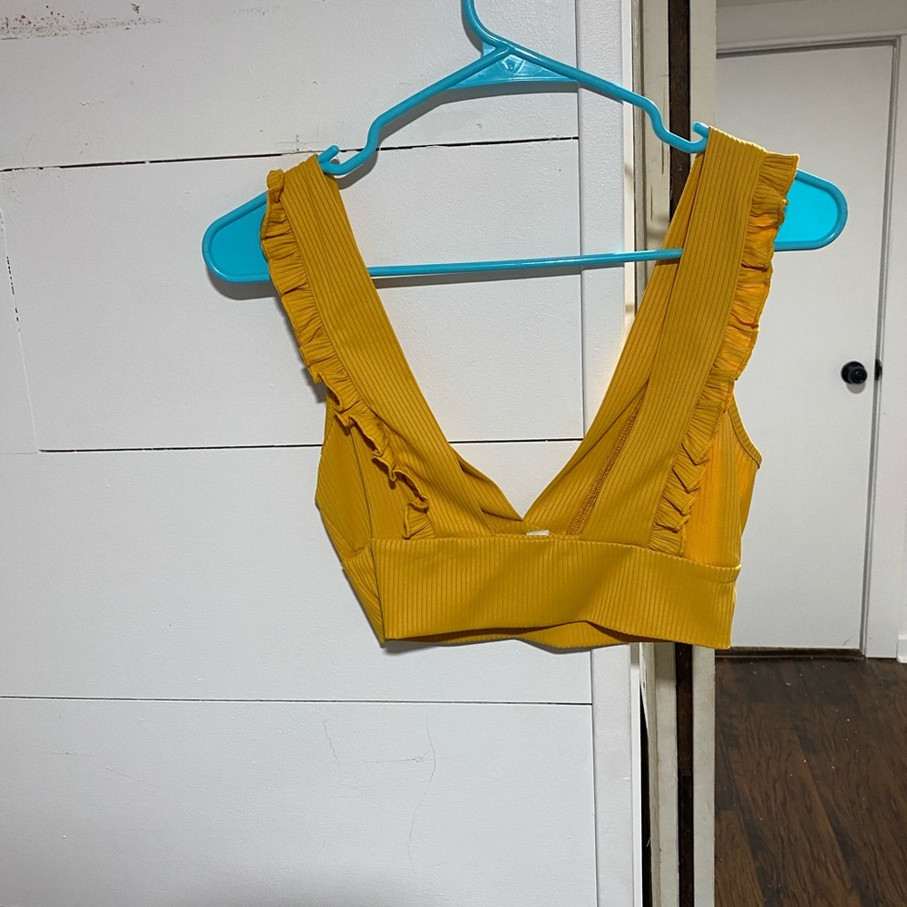 Mustard Crop Top